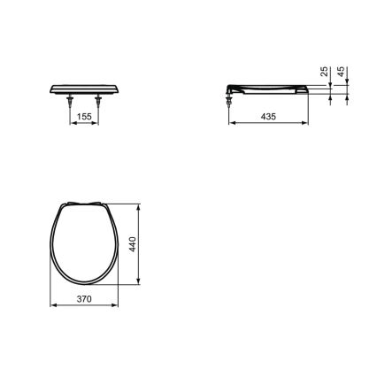 Ideal Standard W303001 - fehér SoftClose WC-ülőke