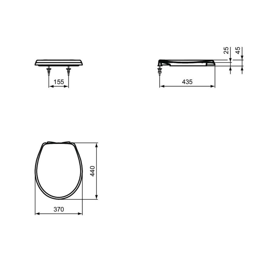 Ideal Standard W303001 - fehér SoftClose WC-ülőke