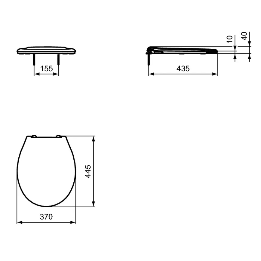 Ideal Standard W835001 - Fehér WC-ülőke