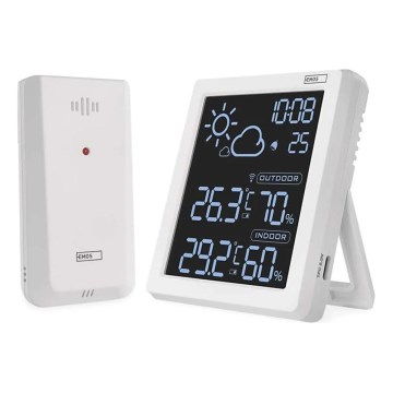 Időjárás-állomás 5V 2xAAA + 2xAAA fekete