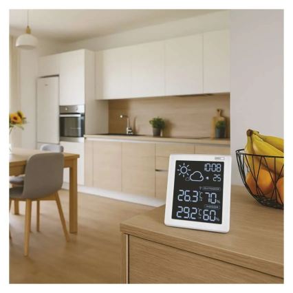 Időjárás-állomás 5V 2xAAA + 2xAAA fekete