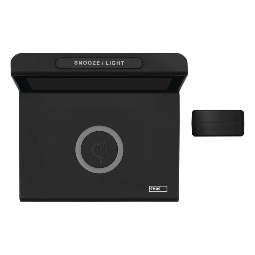 Időjárás-állomás vezeték nélküli töltéssel 5V 2xAA + 2xAAA fekete