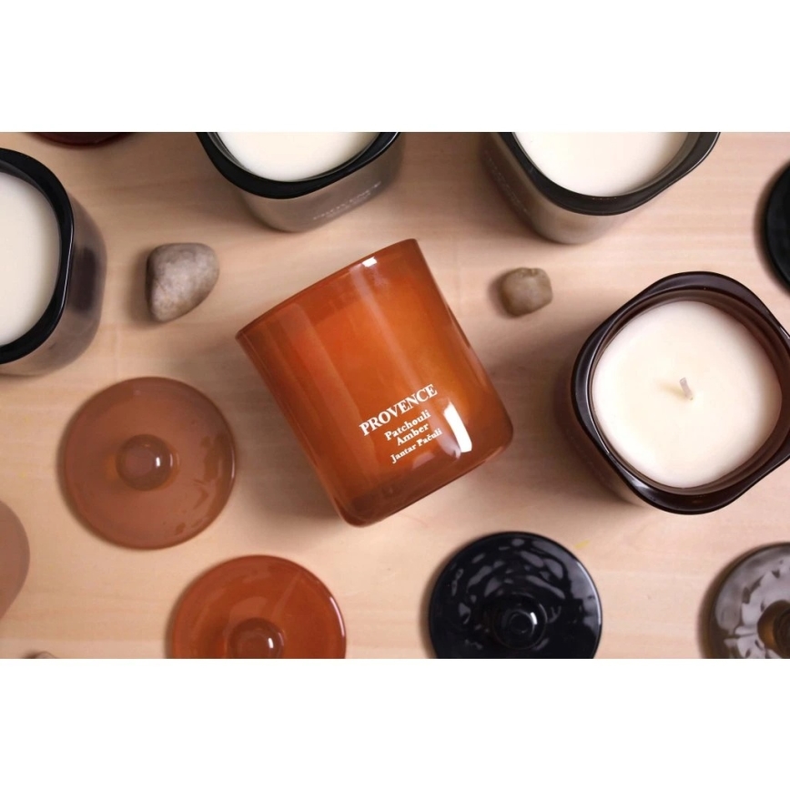 Illatos gyertya PACSULI BOROSTYÁN 180 g, 25 óra