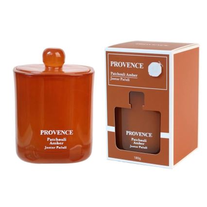 Illatos gyertya PACSULI BOROSTYÁN 180 g, 25 óra