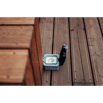 Immax 07708L - Kültéri konnektor NEO LITE Smart 1x230V IP65 Wi-Fi Tuya