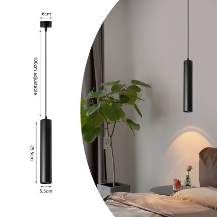 Csillár zsinóron PUNTO 1xGU10/9W/230V