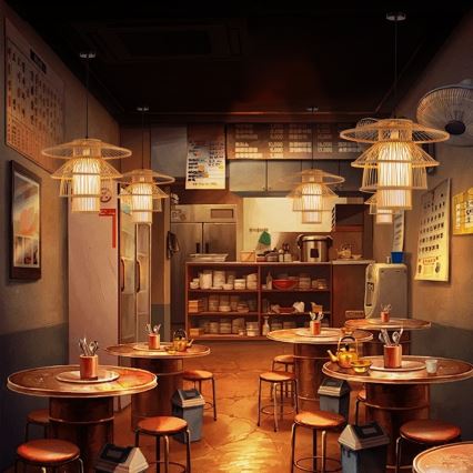 Csillár zsinóron PINCHOS 1xE27/40W/230V átm. 50 cm bambusz