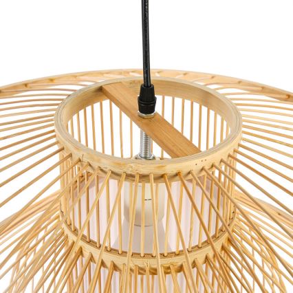 Csillár zsinóron PINCHOS 1xE27/40W/230V átm. 50 cm bambusz