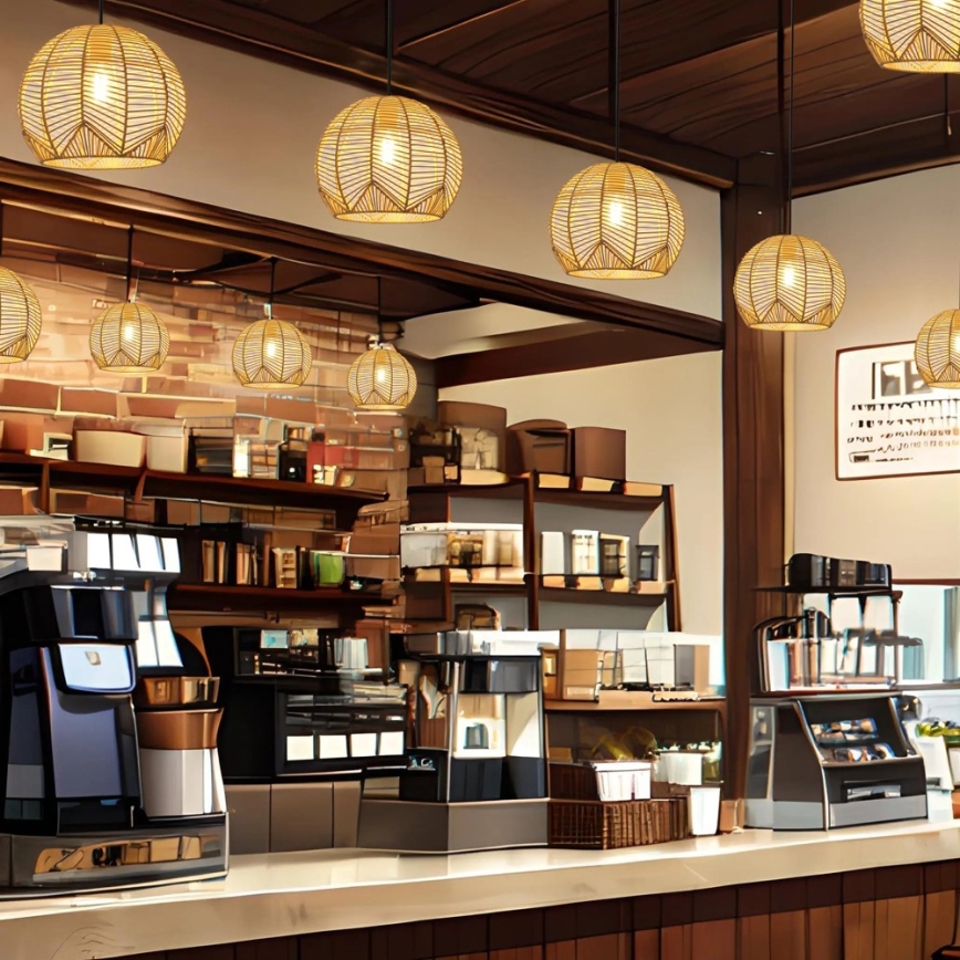 Csillár zsinóron PELO 1xE27/40W/230V átm. 30 cm rattan