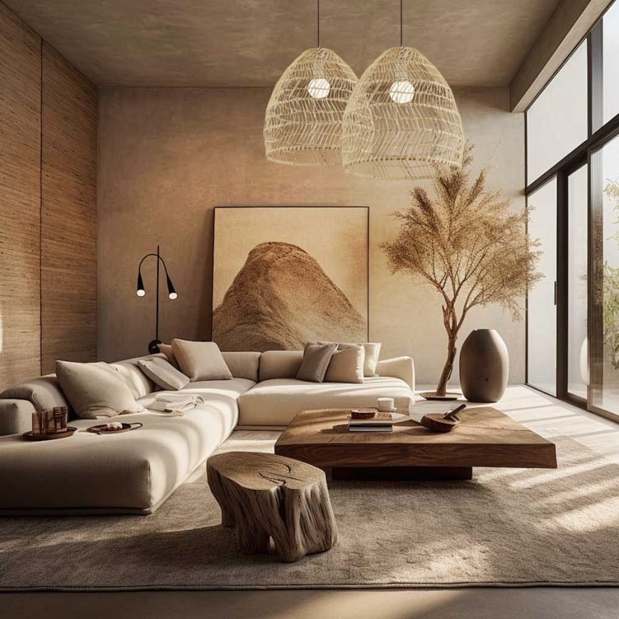 BOHO DELICADO kábeles függőlámpa 1xE27/40W/230V átm. 38 cm