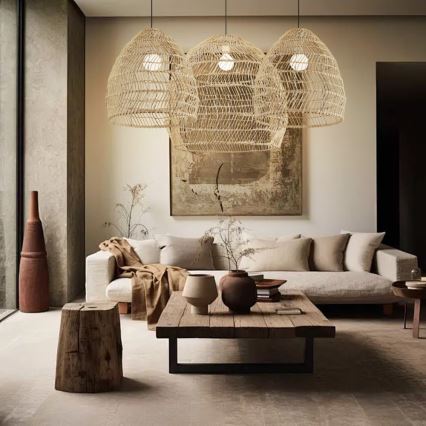 BOHO DELICADO kábeles függőlámpa 1xE27/40W/230V átm. 38 cm