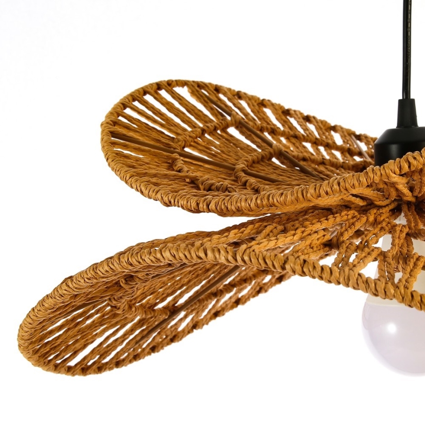 Csillár zsinóron MARIPOSA 1xE27/40W/230V átm. 50 cm juta