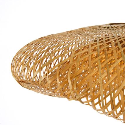 Csillár zsinóron HILO 1xE27/40W/230V átm. 60 cm bambusz