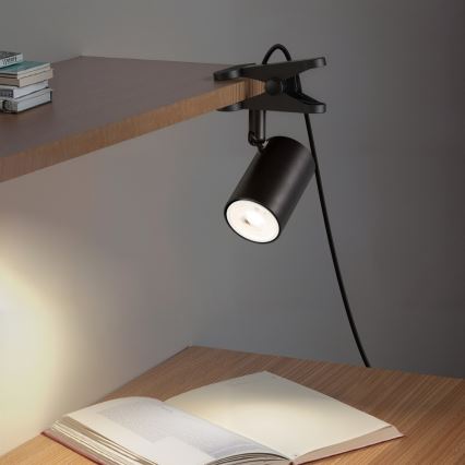 Csíptetős lámpa PUNTO 1xGU10/9W/230V fekete