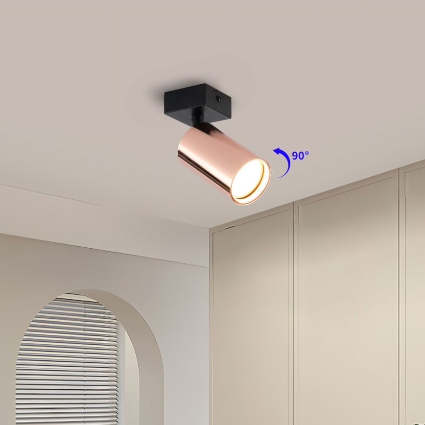 Spotlámpa PUNTO 1xGU10/9W/230V rózsaarany