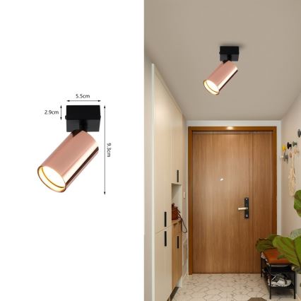 Spotlámpa PUNTO 1xGU10/9W/230V rózsaarany