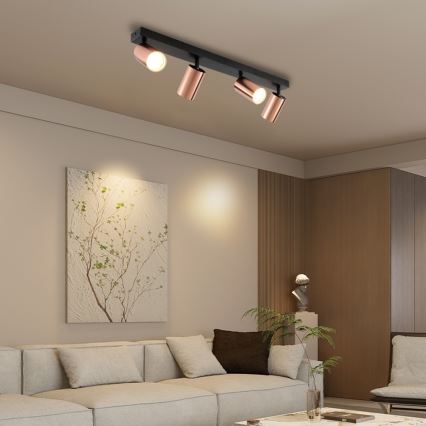 Spotlámpa PUNTO 4xGU10/9W/230V rózsaarany