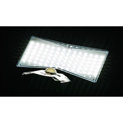 LED Napelemes érzékelős fali lámpa LED/2,6W/5,5V IP65 fekete