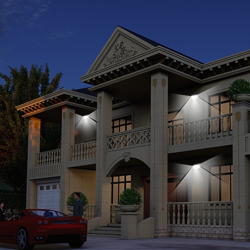 LED Napelemes fali lámpa érzékelővel LED/4W/5,5V IP65