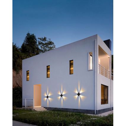 LED napelemes fali lámpa érzékelővel LED/2W/5V IP54 1300 mAh