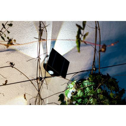 LED napelemes fali lámpa érzékelővel LED/2W/5V IP54 1300 mAh