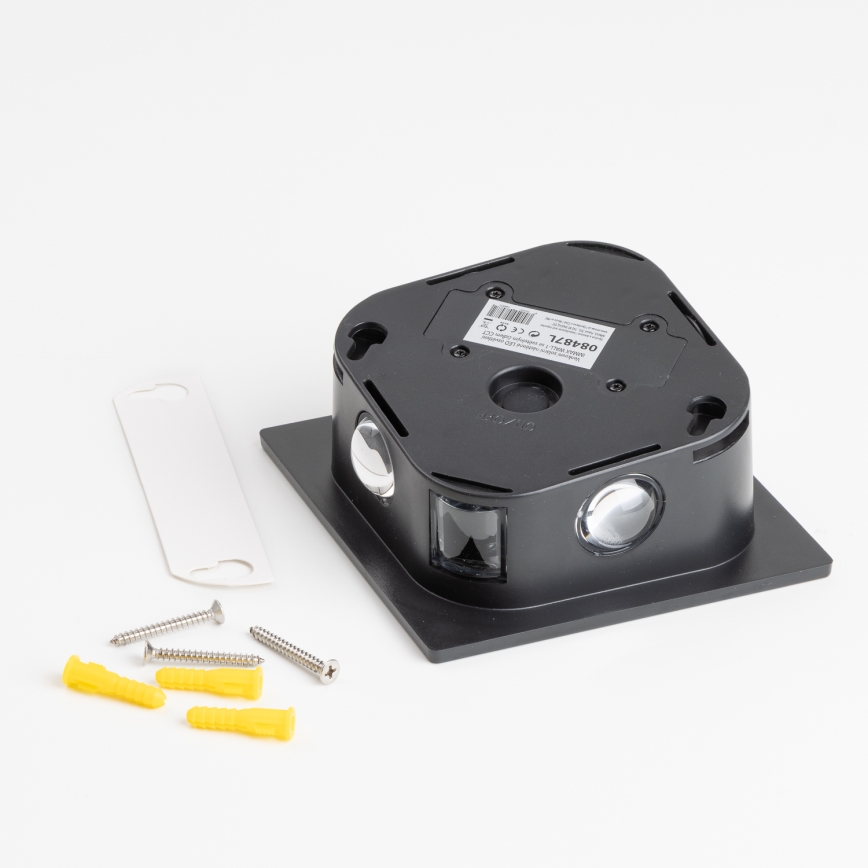 LED napelemes fali lámpa érzékelővel LED/2W/5V IP54 1300 mAh