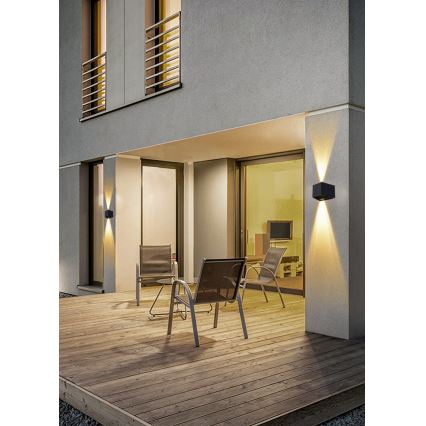 LED napelemes fali lámpa érzékelővel LED/2W/5V IP54 1300 mAh