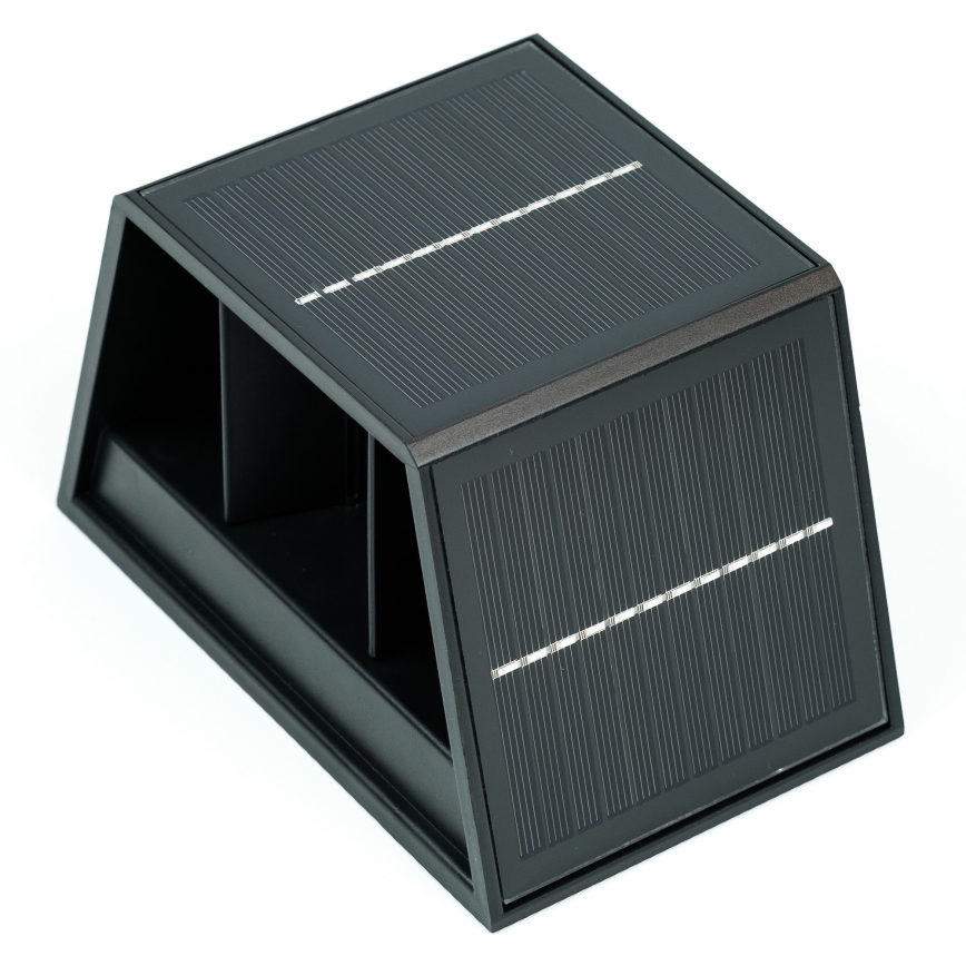 LED napelemes fali lámpa érzékelővel LED/2W/5V IP54 1300 mAh