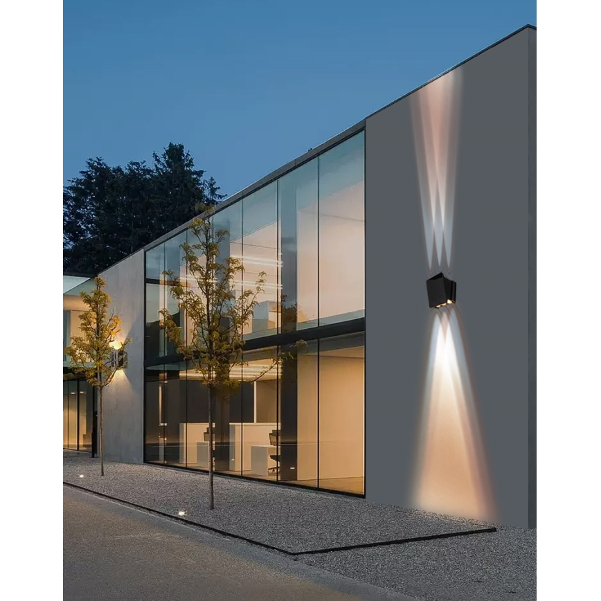 LED napelemes fali lámpa érzékelővel LED/2W/5V IP54 1300 mAh