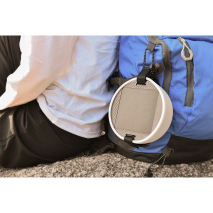 LED RGB hordozható napelemes töltőlámpa LED lánccal LED/10W/5V 3600 mAh IP65 3600 mAh