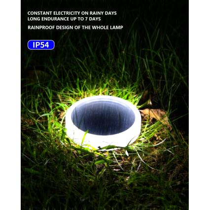 LED kültéri napelemes világítás érzékelővel LED/0,4W/3,2V IP54 500 mAh