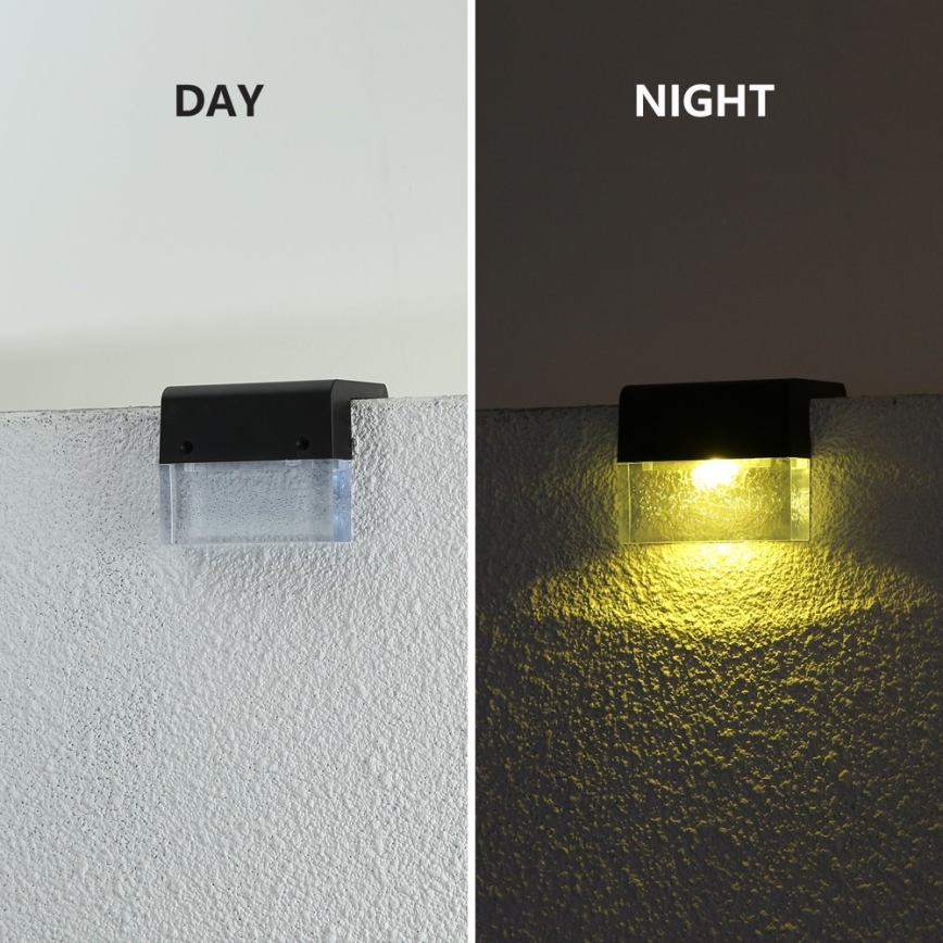 SZETT 2 db LED RGB napelemes fali lámpa LED/1W/1,2V 3500K IP65 600 mAh