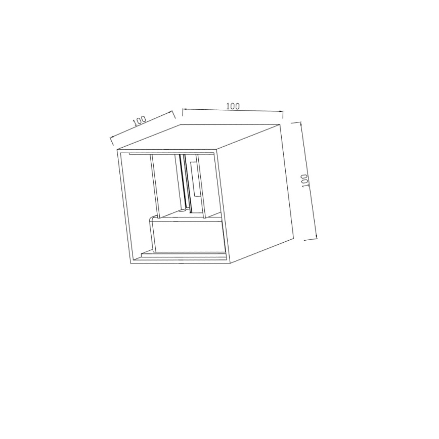 Immax 08510L - LED kültéri fali lámpatest DICE LED/6W/230V 3000K IP65