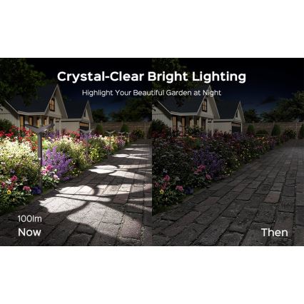 LED napelemes lámpa érzékelővel SUN BUTTERFLY LED/1,5W/3,7V 3000/6000K IP65 1500 mAh