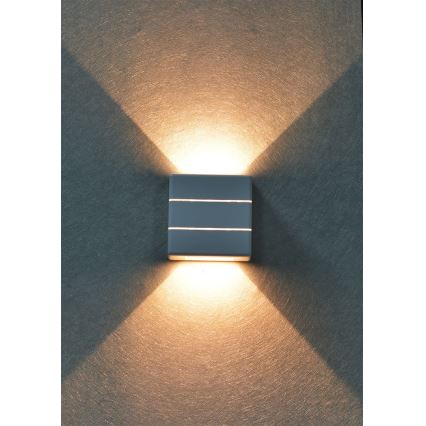 LED kültéri fali lámpa LUXLINE 6W/230V 3000K IP54 fehér
