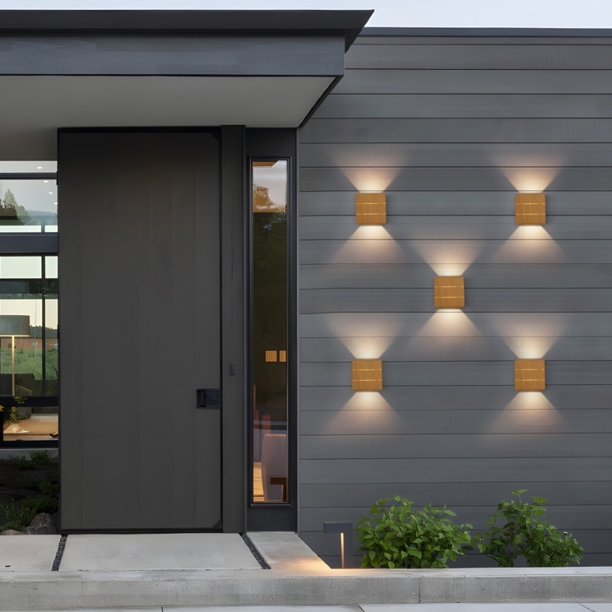 LED kültéri fali lámpa LUXLINE LED/6W/230V 3000K IP54 tölgy