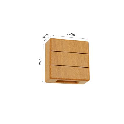 LED kültéri fali lámpa LUXLINE LED/6W/230V 3000K IP54 tölgy