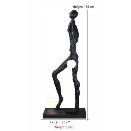 Állólámpa SILUETTE 3xE27/60W/230V 185 cm Aura