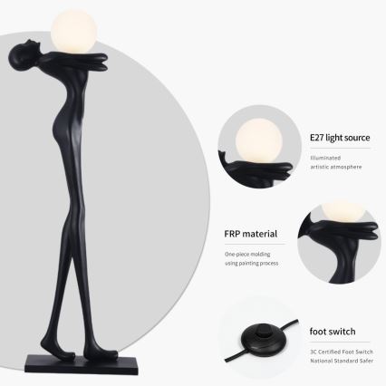 Állólámpa SILUETTE 1xE27/25W/230V 175 cm Human Woman