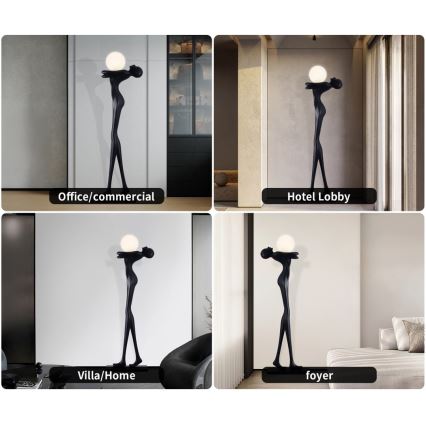 Állólámpa SILUETTE 1xE27/25W/230V 175 cm Human Woman