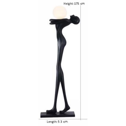 Állólámpa SILUETTE 1xE27/25W/230V 175 cm Human Woman