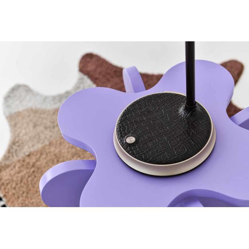 LED állítható fényerejű asztali lámpa vezeték nélküli töltéssel FINCH LED/9W/12/230V szürke/fényes króm