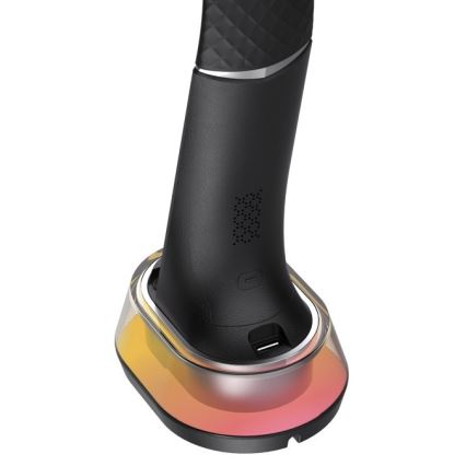 LED RGB állítható fényerejű asztali lámpa vezeték nélküli töltéssel CORELLA LED/7W/12/230V fekete