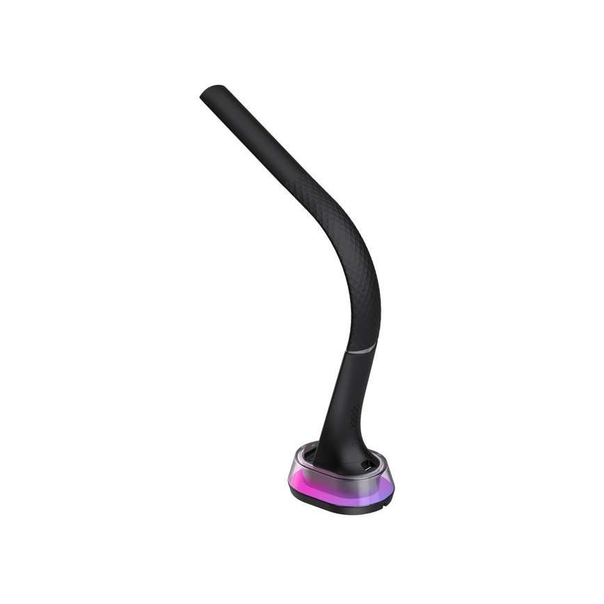 LED RGB állítható fényerejű asztali lámpa vezeték nélküli töltéssel CORELLA LED/7W/12/230V fekete