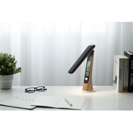 LED Dimmelhető újratölthető asztali lámpa LED/5W/5V 3000K/4000K/5000K arany