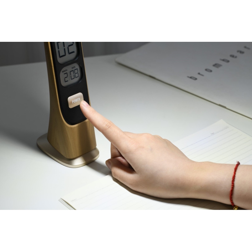 LED Dimmelhető újratölthető asztali lámpa LED/5W/5V 3000K/4000K/5000K arany