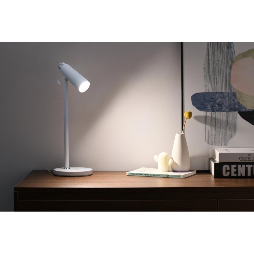 LED Dimmelhető asztali lámpa vezeték nélküli Qi töltővel TIT LED/12W/230V fehér