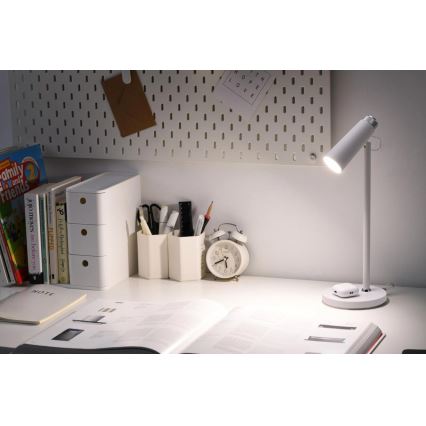 LED Dimmelhető asztali lámpa vezeték nélküli Qi töltővel TIT LED/12W/230V fehér