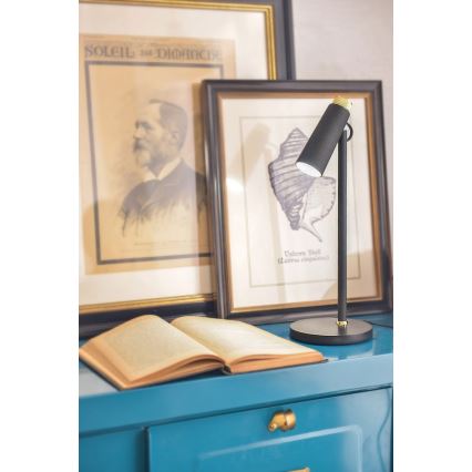 LED Dimmelhető asztali lámpa Qi töltővel TIT LED/12W/230V fekete