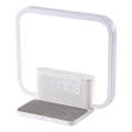 Immax 08994L - LED Dimmelhető asztali lámpa ébresztőórával és töltővel 18W/230V fehér